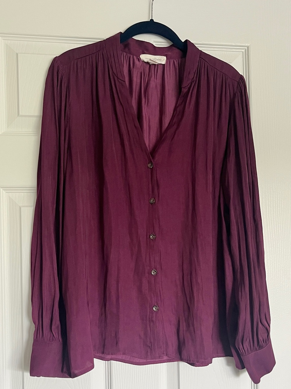 Nordstrom Purple Button Down Blouse